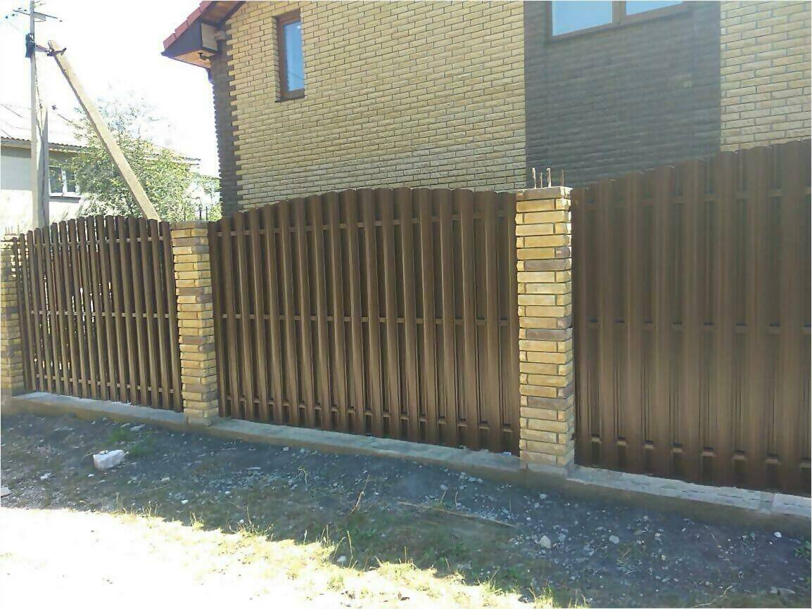 забор из штакетника 110м фото5 в Новомосковске