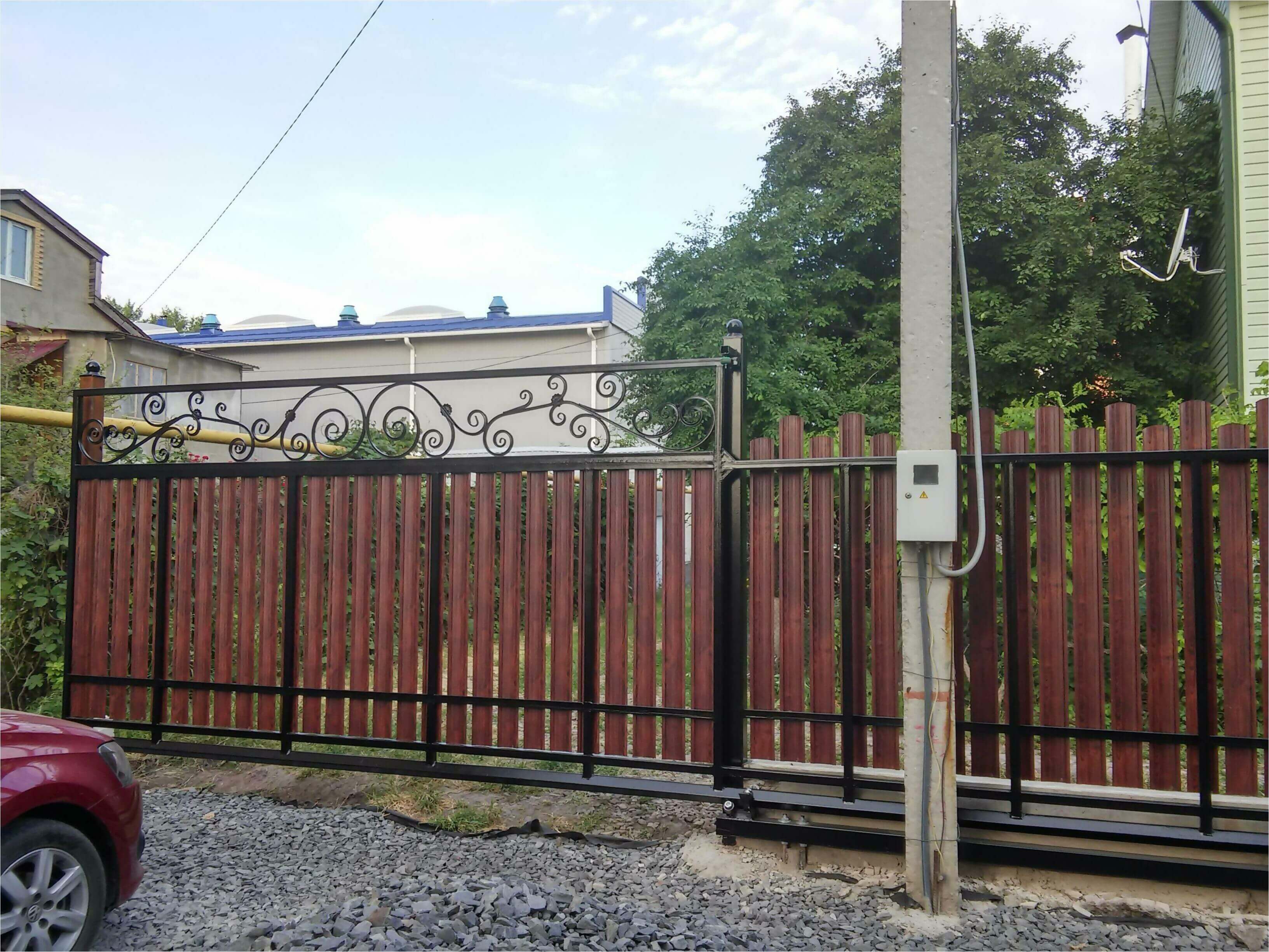 Забор из штакетника 90м фото2 в Новомосковске