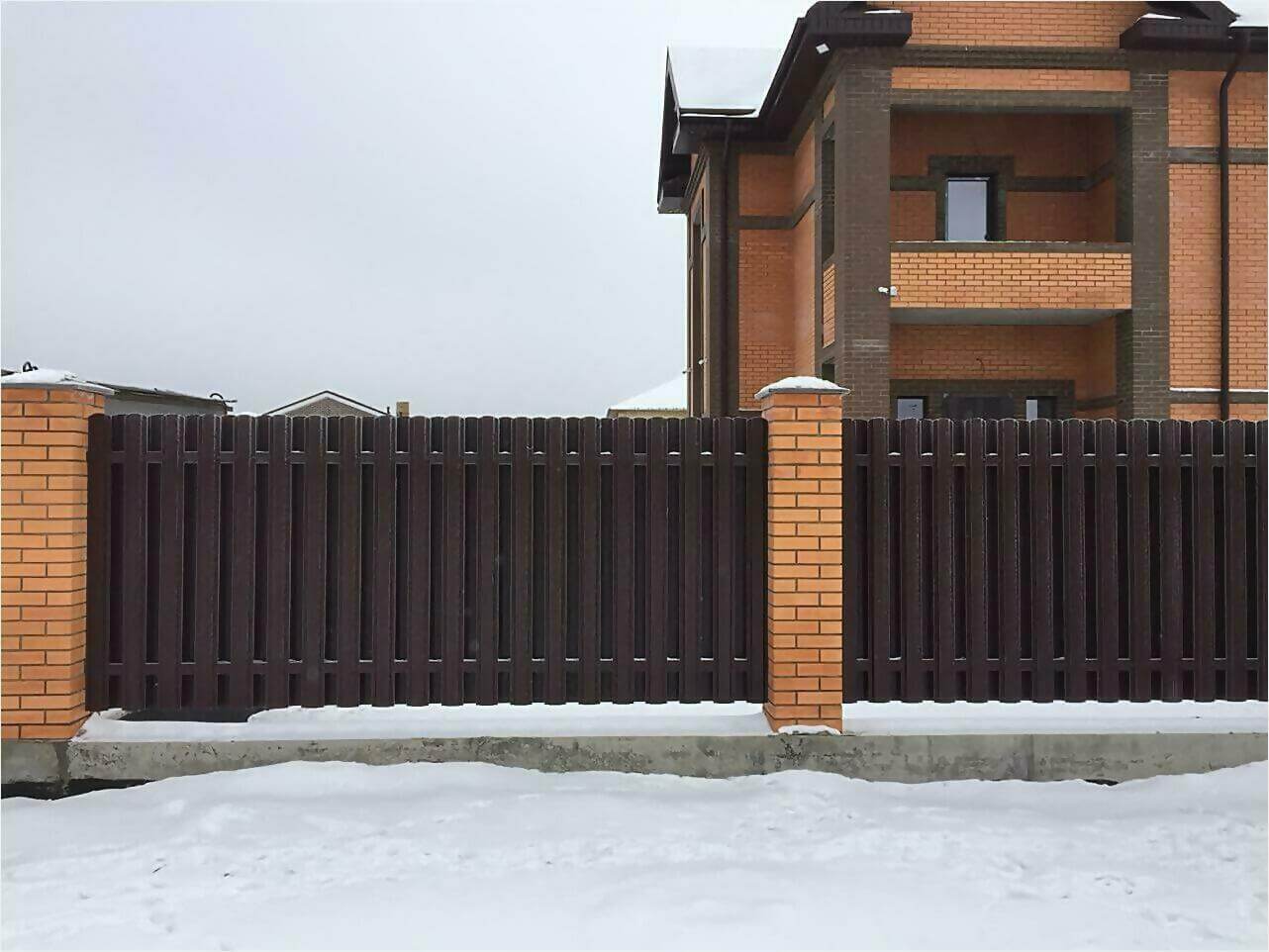 Забор из штакетника 95м фото6 в Новомосковске