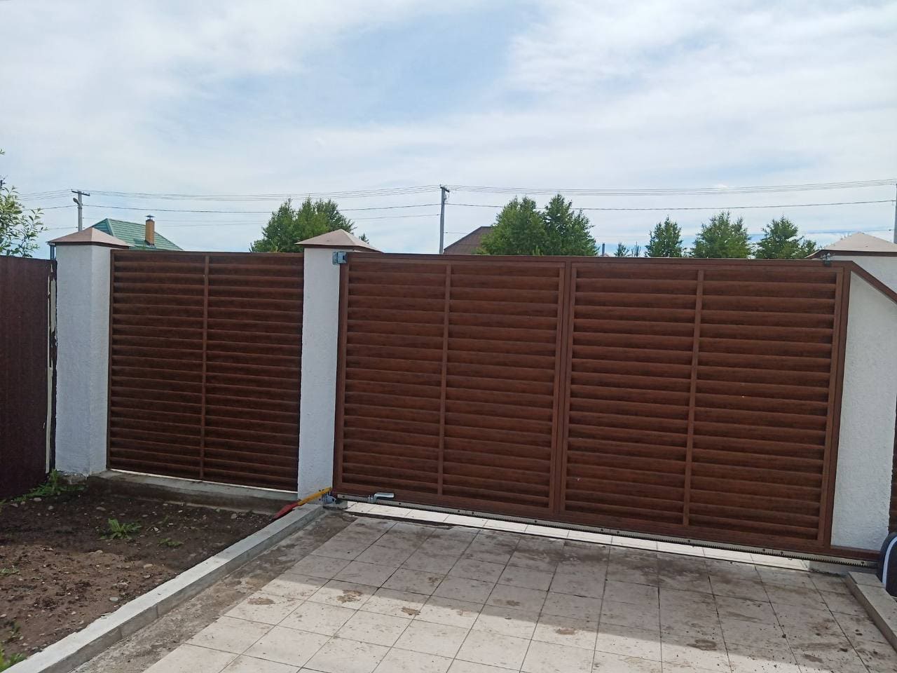 забор-жалюзи printech каштан двусторонний фото4 в Новомосковске