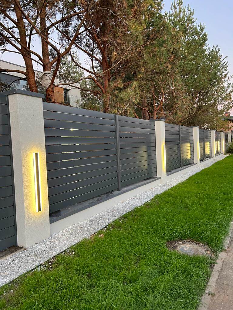 Забор-ранчо из металлопланкена 36м RAL7024 Серый Графит фото 13 в Новомосковске
