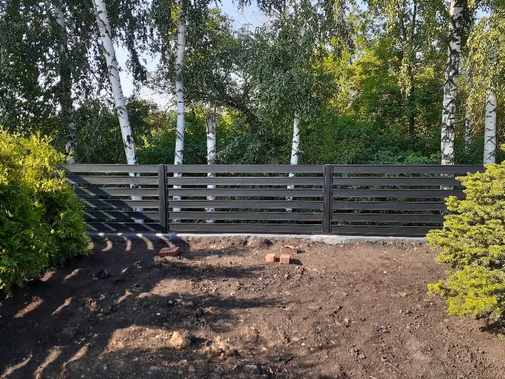 Забор-ранчо из металлопланкена 48м RAL9005 Черный МАТТЕ в Новомосковске