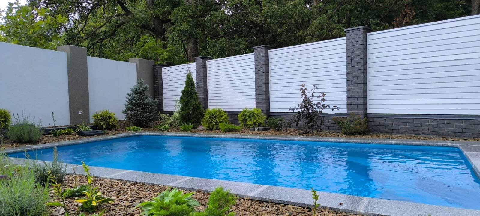 Забор-жалюзи из ламелей Хай-Тек 54м RAL9003 Белый фото 4 в Новомосковске