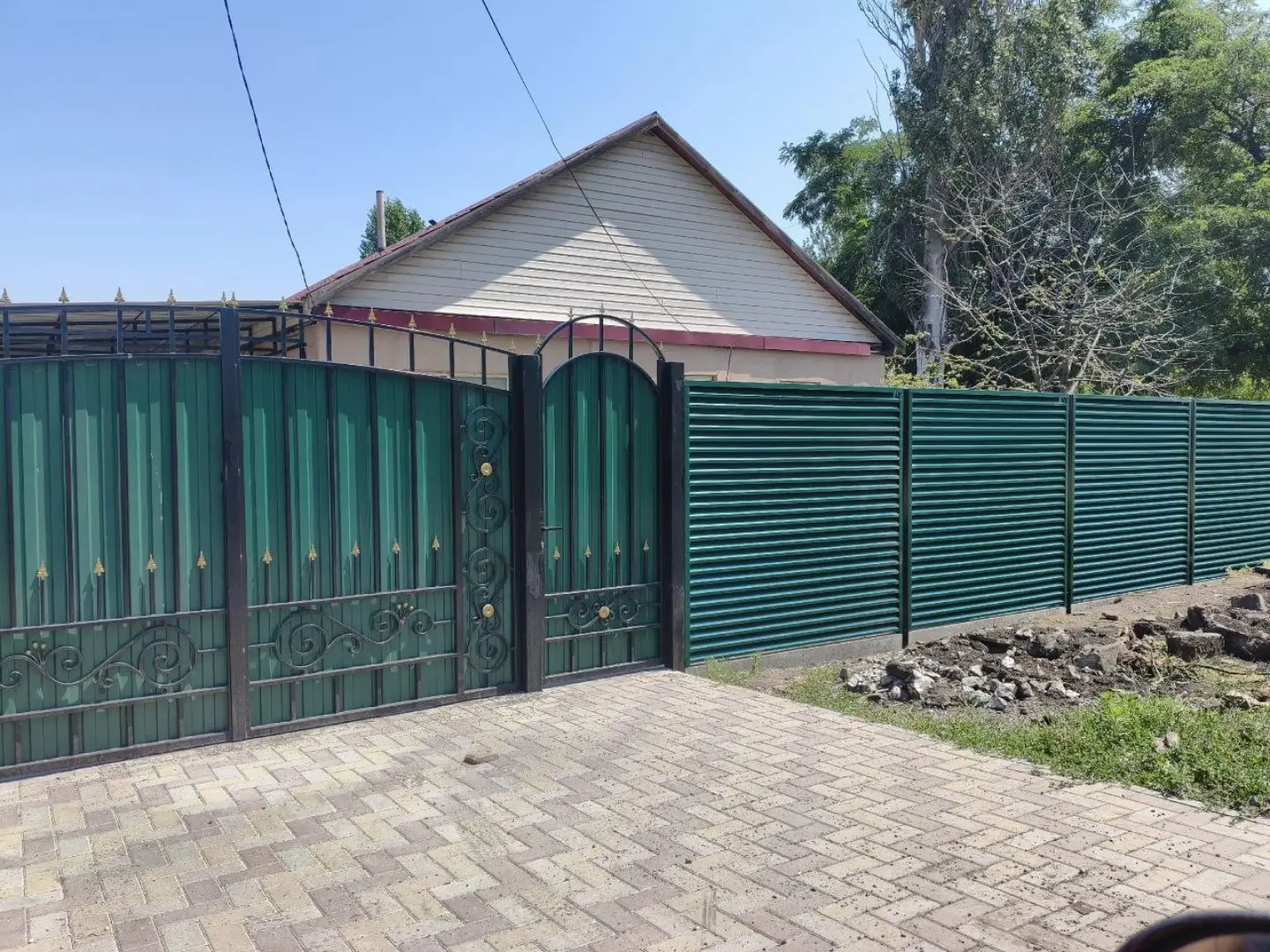 Забор-жалюзи из ламелей ЭКО-Z 24м RAL6005 Зеленый Мох